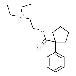 ChemSpider 2D Image | N,N-Diethyl-2-{[(1-phenylcyclopentyl)carbonyl]oxy}ethanaminium | C18H28NO2