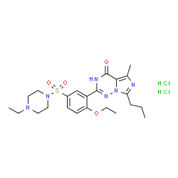 ChemSpider 2D Image | Vardenafil dihydrochloride | C23H34Cl2N6O4S