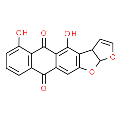 ChemSpider 2D Image | 4,6-Dihydroxy-3a,12a-dihydroanthra[2,3-b]furo[3,2-d]furan-5,10-dione | C18H10O6