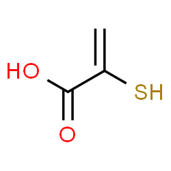ChemSpider 2D Image | 2-Sulfanylacrylic acid | C3H4O2S
