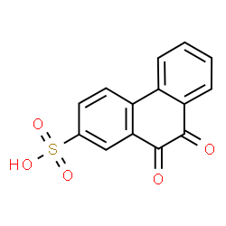 ChemSpider 2D Image | 9,10-Dioxo-9,10-dihydro-2-phenanthrenesulfonic acid | C14H8O5S