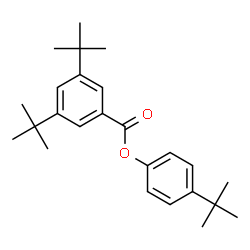 ChemSpider 2D Image | 4-(2-Methyl-2-propanyl)phenyl 3,5-bis(2-methyl-2-propanyl)benzoate | C25H34O2