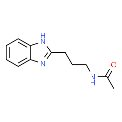 ChemSpider 2D Image | N-[3-(1H-Benzimidazol-2-yl)propyl]acetamide | C12H15N3O