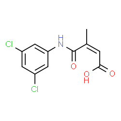 ChemSpider 2D Image | (2Z)-4-[(3,5-Dichlorophenyl)amino]-3-methyl-4-oxo-2-butenoic acid | C11H9Cl2NO3