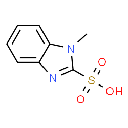 ChemSpider 2D Image | 1-methylbenzimidazole-2-sulfonic acid | C8H8N2O3S