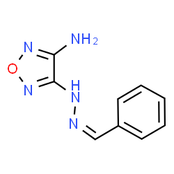ChemSpider 2D Image | 4-[(2Z)-2-Benzylidenehydrazino]-1,2,5-oxadiazol-3-amine | C9H9N5O
