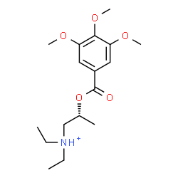 ChemSpider 2D Image | (2R)-N,N-Diethyl-2-[(3,4,5-trimethoxybenzoyl)oxy]-1-propanaminium | C17H28NO5