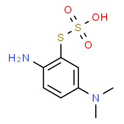 ChemSpider 2D Image | S-[2-Amino-5-(dimethylamino)phenyl] hydrogen sulfurothioate | C8H12N2O3S2