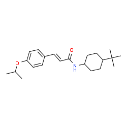 ChemSpider 2D Image | (2E)-N-(4-tert-Butylcyclohexyl)-3-(4-isopropoxyphenyl)acrylamide | C22H33NO2
