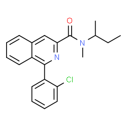 ChemSpider 2D Image | PK11195 | C21H21ClN2O