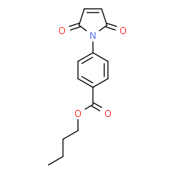 ChemSpider 2D Image | Butyl 4-(2,5-dioxo-2,5-dihydro-1H-pyrrol-1-yl)benzoate | C15H15NO4