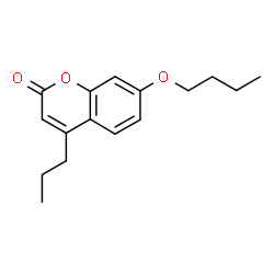 ChemSpider 2D Image | 7-Butoxy-4-propyl-2H-chromen-2-one | C16H20O3