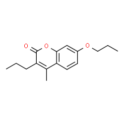 ChemSpider 2D Image | 4-Methyl-7-propoxy-3-propyl-2H-chromen-2-one | C16H20O3