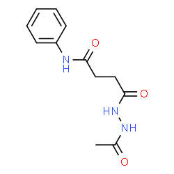 ChemSpider 2D Image | 4-(2-Acetylhydrazino)-4-oxo-N-phenylbutanamide | C12H15N3O3