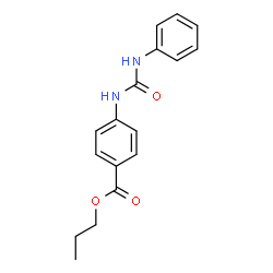 ChemSpider 2D Image | Propyl 4-[(phenylcarbamoyl)amino]benzoate | C17H18N2O3
