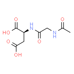 ChemSpider 2D Image | N-Acetylglycyl-L-aspartic acid | C8H12N2O6