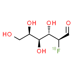 ChemSpider 2D Image | 2-Deoxy-2-(~18~F)fluoro-D-talose | C6H1118FO5