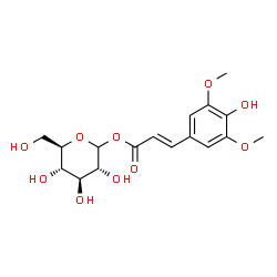 ChemSpider 2D Image | sinapoyl D-glucoside | C17H22O10