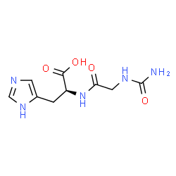 ChemSpider 2D Image | N-Carbamoylglycyl-L-histidine | C9H13N5O4