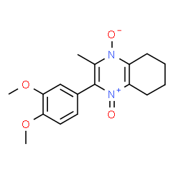 ChemSpider 2D Image | 2-(3,4-Dimethoxy-phenyl)-3-methyl-5,6,7,8-tetrahydro-quinoxaline 1,4-dioxide | C17H20N2O4
