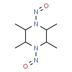 ChemSpider 2D Image | 2,3,5,6-Tetramethyl-1,4-dinitrosopiperazine | C8H16N4O2