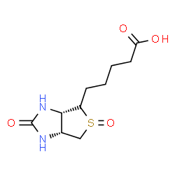 ChemSpider 2D Image | 5-[(3aS,6aR)-5-Oxido-2-oxohexahydro-1H-thieno[3,4-d]imidazol-4-yl]pentanoic acid | C10H16N2O4S