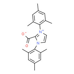ChemSpider 2D Image | 1,3-Dimesityl-1H-imidazol-3-ium-2-carboxylate | C22H24N2O2