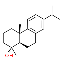 ChemSpider 2D Image | (1R,4aS,10aR)-7-Isopropyl-1,4a-dimethyl-1,2,3,4,4a,9,10,10a-octahydro-1-phenanthrenol | C19H28O