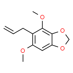 ChemSpider 2D Image | 5-Allyl-4,6-dimethoxy-1,3-benzodioxole | C12H14O4
