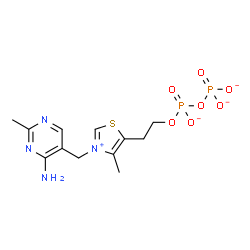 ChemSpider 2D Image | thiamine diphosphate dianion | C12H16N4O7P2S