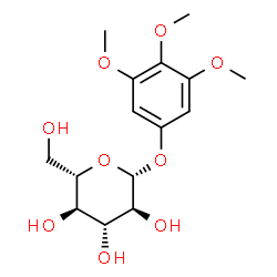ChemSpider 2D Image | 3,4,5-Trimethoxyphenyl beta-L-glucopyranoside | C15H22O9