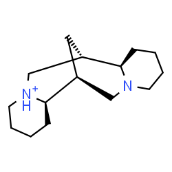 ChemSpider 2D Image | (6beta)-Spartein-16-ium | C15H27N2