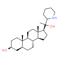 ChemSpider 2D Image | (3beta,5alpha,17beta)-17-[(1R)-1-Hydroxy-1-(2-piperidinyl)ethyl]androstan-3-ol | C26H45NO2