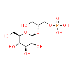 ChemSpider 2D Image | 2-O-(beta-D-glucosyl)-sn-glycerol 3-phosphate | C9H19O11P