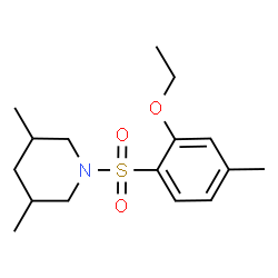 ChemSpider 2D Image | 1-[(2-Ethoxy-4-methylphenyl)sulfonyl]-3,5-dimethylpiperidine | C16H25NO3S