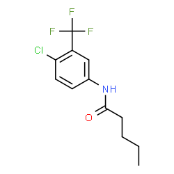 ChemSpider 2D Image | N-[4-Chloro-3-(trifluoromethyl)phenyl]pentanamide | C12H13ClF3NO