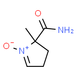 ChemSpider 2D Image | 5-carbamoyl-5-methyl-1-pyrroline N-oxide | C6H10N2O2
