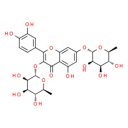 ChemSpider 2D Image | Quercetin 3,7-dirhamnoside | C27H30O15