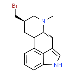 ChemSpider 2D Image | (8beta,10xi)-8-(Bromomethyl)-6-methylergoline | C16H19BrN2