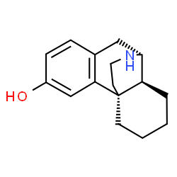 ChemSpider 2D Image | (9alpha,14alpha)-Morphinan-3-ol | C16H21NO