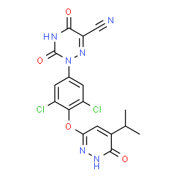 ChemSpider 2D Image | Resmetirom | C17H12Cl2N6O4