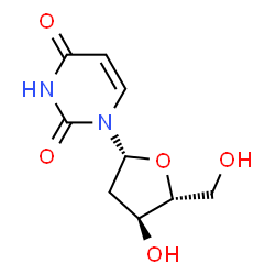 ChemSpider 2D Image | deoxyuridine | C9H12N2O5