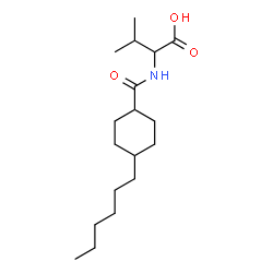 ChemSpider 2D Image | N-[(4-Hexylcyclohexyl)carbonyl]valine | C18H33NO3