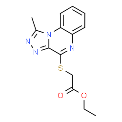 ChemSpider 2D Image | Ethyl [(1-methyl[1,2,4]triazolo[4,3-a]quinoxalin-4-yl)sulfanyl]acetate | C14H14N4O2S