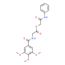 ChemSpider 2D Image | 2-Anilino-2-oxoethyl N-(3,4,5-trimethoxybenzoyl)glycinate | C20H22N2O7