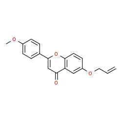 ChemSpider 2D Image | 6-(Allyloxy)-2-(4-methoxyphenyl)-4H-chromen-4-one | C19H16O4