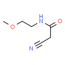 ChemSpider 2D Image | 2-Cyano-N-(2-methoxyethyl)acetamide | C6H10N2O2