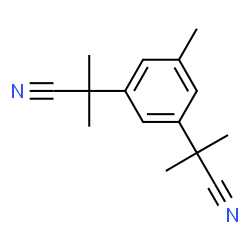ChemSpider 2D Image | 3,5-bis(2-cyanoprop-2-yl)toluene | C15H18N2