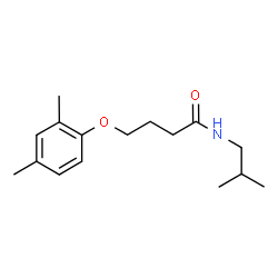 ChemSpider 2D Image | 4-(2,4-Dimethylphenoxy)-N-isobutylbutanamide | C16H25NO2