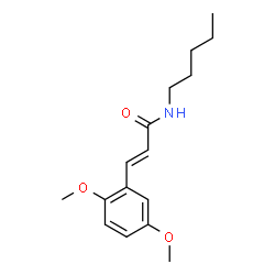 ChemSpider 2D Image | (2E)-3-(2,5-Dimethoxyphenyl)-N-pentylacrylamide | C16H23NO3